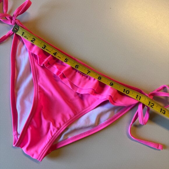 HEAT Pink String Bikini Bottoms Medium - Picture 5 of 6